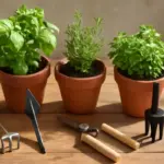 Coltivare piante aromatiche in vaso: gli attrezzi poco noti che facilitano la crescita sana