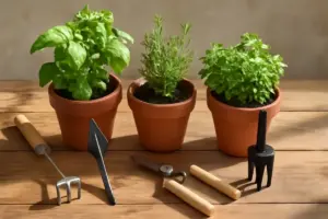 Coltivare piante aromatiche in vaso: gli attrezzi poco noti che facilitano la crescita sana