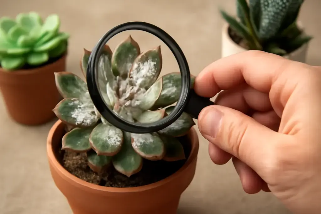 Come si riconosce l’attacco da cocciniglia sulle succulente? La prova infallibile per agire subito