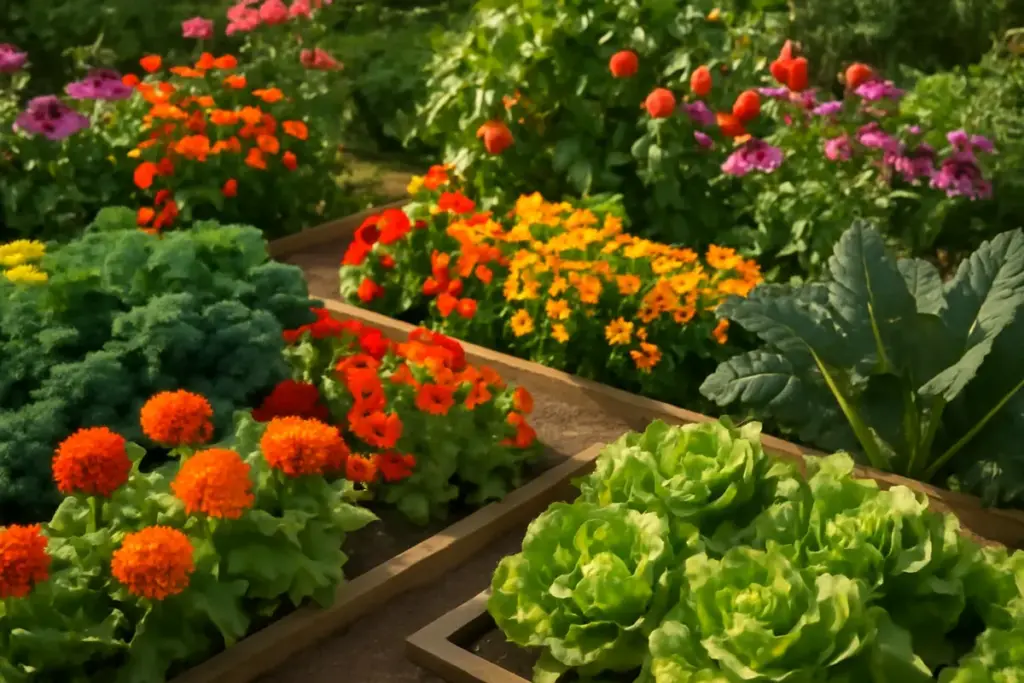 Orti-giardino decorativi: la strategia per integrare ortaggi e fiori senza rinunciare all’estetica