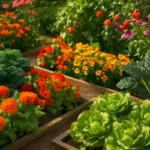 Orti-giardino decorativi: la strategia per integrare ortaggi e fiori senza rinunciare all’estetica