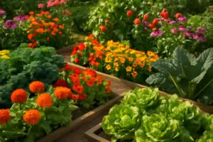 Orti-giardino decorativi: la strategia per integrare ortaggi e fiori senza rinunciare all’estetica