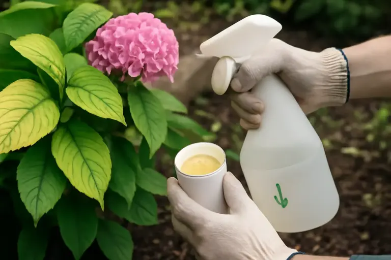 Trattamenti contro la clorosi ferrica nelle ortensie: la soluzione pratica che restituisce colore alle foglie