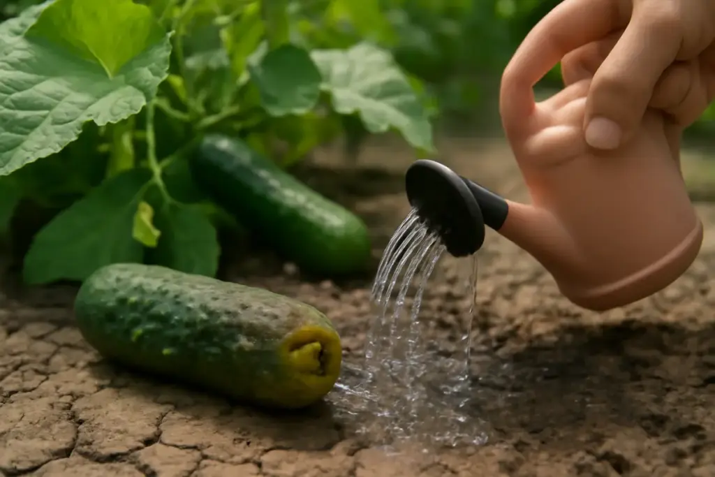 Perché i cetrioli diventano amari? L’errore frequente nella gestione dell’acqua che puoi evitare subito