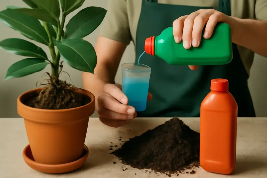 Quali sono i rischi dell’eccesso di fertilizzante liquido? Il modo giusto per dosarlo e non danneggiare le radici