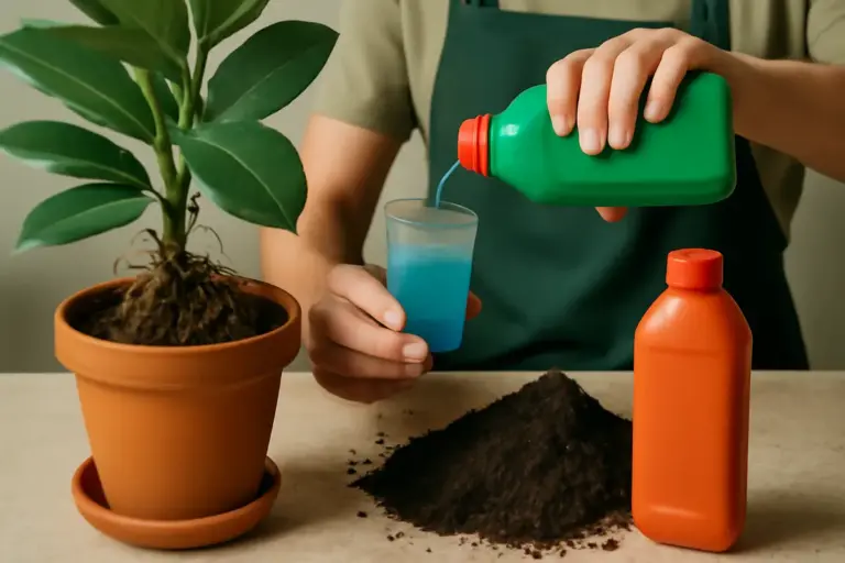 Quali sono i rischi dell’eccesso di fertilizzante liquido? Il modo giusto per dosarlo e non danneggiare le radici