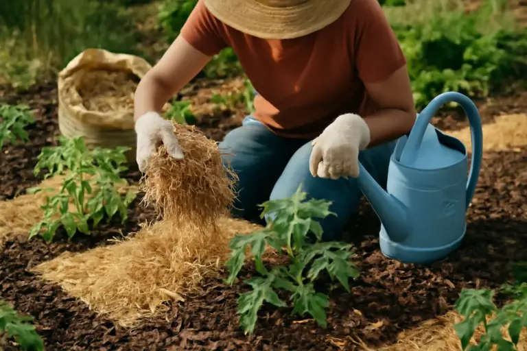Come gestire la pacciamatura nell’orto estivo? La combinazione di materiali che abbassa la temperatura del suolo