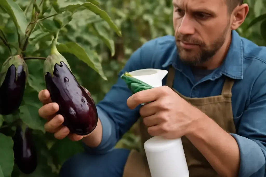 Cosa fare se le melanzane presentano buchi e foglie rosicchiate? L’intervento tempestivo che salva la produzione