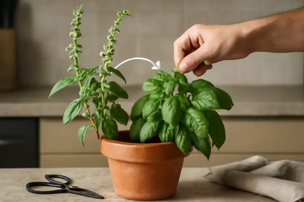 Perché il basilico si allunga e fiorisce troppo presto? Un modo efficace per mantenerlo compatto
